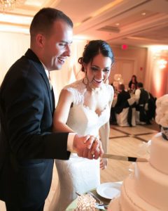 Astoria Banquets, Wedding Venue, Best of Banquets Halls, Wedding Wire, Knot, Event Space, Chicago and Suburbs, Happy Bride and Groom, Wedding Cake